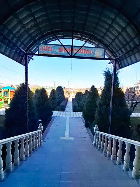 Маржан Су Сарыағаш шипажайы. Кіреберіс