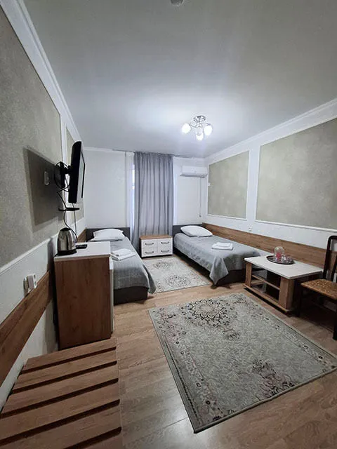 Маржан Су Сарыағаш шипажайы. Жартылай люкс номері, 1 бөлме, 2 орын