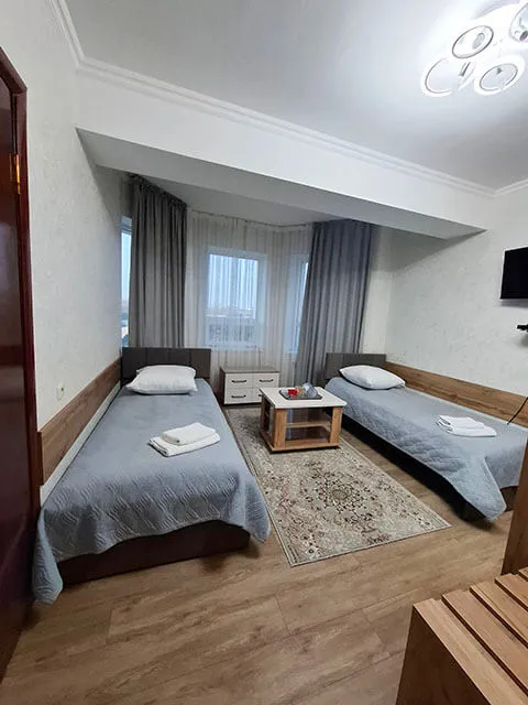 Маржан Су Сарыағаш шипажайы. Жартылай люкс номері, 1 бөлме, 2 орын