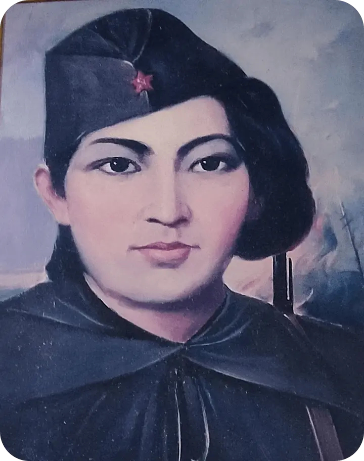 Әлия Молдағұлова портреті. Фото Сарыағаш курортында жасалған