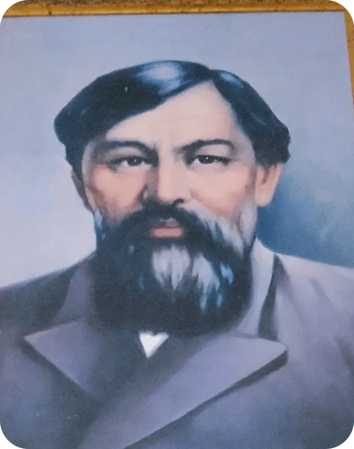 Ыбырай Алтынсарин портреті. Фото Сарыағаш курортында жасалған